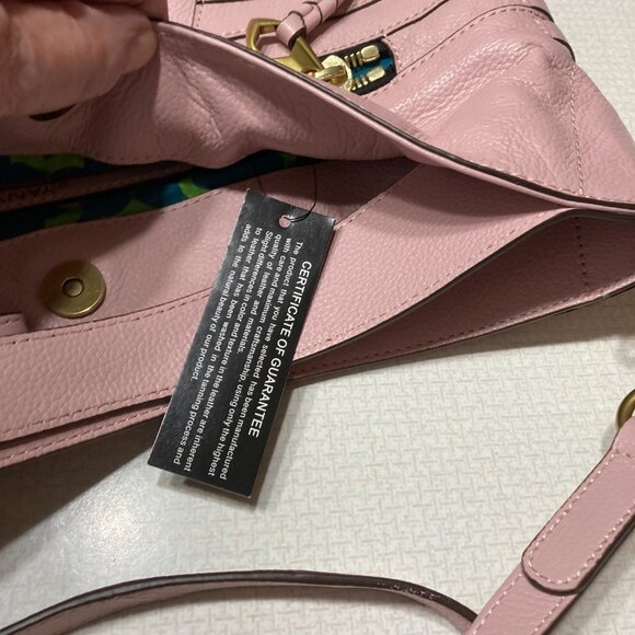 NWT Pale Pink Leather orYany Crossbody/ Satchel - Picture 12 of 14
